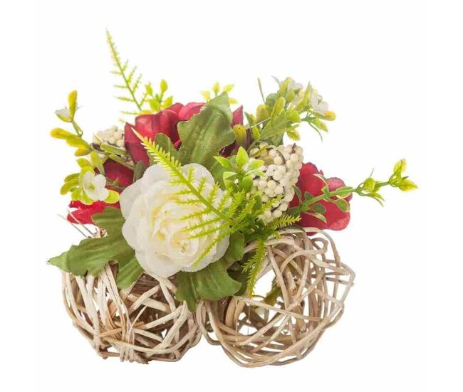 Maceta de flores secas 12x12x10