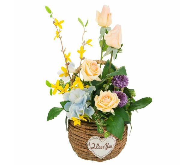 Flores decorativas alexandra house living multicolor 23 x 48 x 24 cm