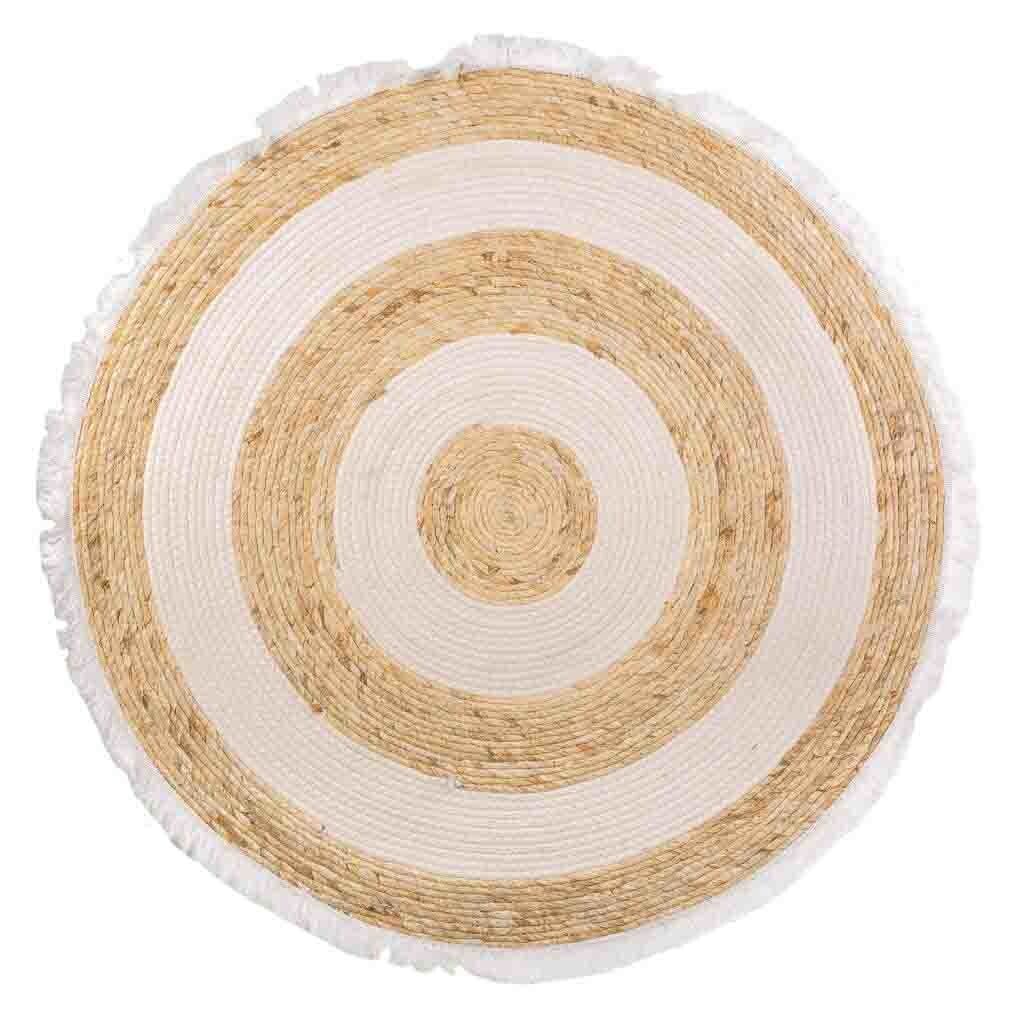 Alfombra fibra natural tejido artesanal 100x100