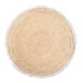 Alfombra fibra natural tejido artesanal 100x100 Alfombra fibra natural tejido artesanal 100x100 Beige