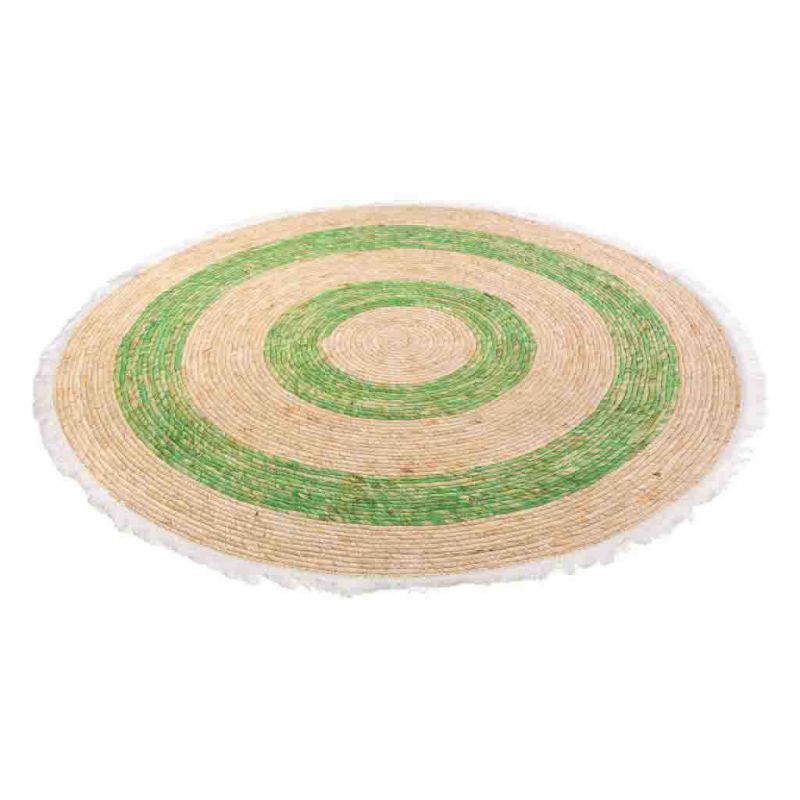 Alfombra fibra natural tejido artesanal 120x120