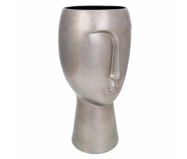 Figura decorativa alexandra house living barniz cerámico cara 25 x 52 x 25 cm