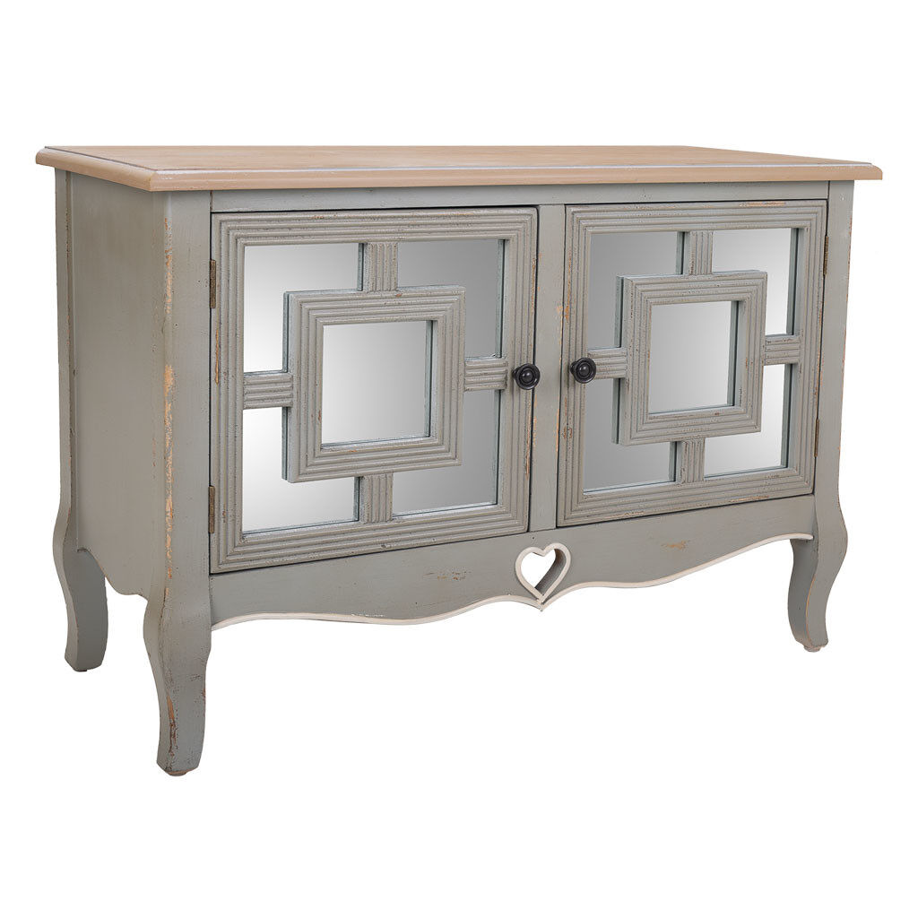Recibidor de madera verde 83x36x56,5