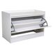 Banqueta Zapatero de madera y rejilla Banqueta Zapatero de madera y rejilla Blanco