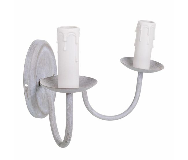 Lámpara de pared alexandra house living blanco gris 220-240 v 19 x 18 x 32 cm