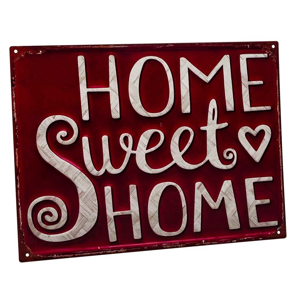 Placa de metal roja 33x25x0,06