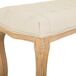 Banqueta de madera tapizada Banqueta de madera tapizada Beige