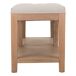 Banqueta de madera tapizada Banqueta de madera tapizada Beige