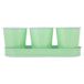 Bandeja y 3 cubos de metal s Bandeja y 3 cubos de metal s Verde