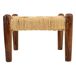 Banqueta de madera y cuerda natural Banqueta de madera y cuerda natural Marrón