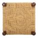 Banqueta de madera y cuerda natural Banqueta de madera y cuerda natural Marrón