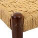 Banqueta de madera y cuerda natural Banqueta de madera y cuerda natural Marrón