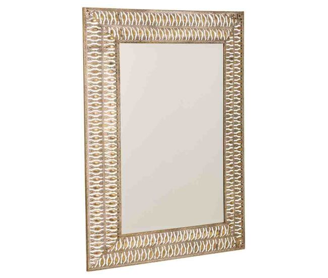 Espejo de metal dorado 63x4.5x83