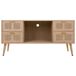 Mueble bajo de madera y rejilla Mueble bajo de madera y rejilla Marrón