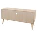 Mueble bajo de madera y rejilla Mueble bajo de madera y rejilla Marrón