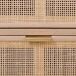 Mueble bajo de madera y rejilla Mueble bajo de madera y rejilla Marrón