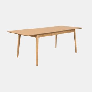 Mesa de jantar retangular extensível de 6-8 lugares, Lina, Natural, 210x90x75 cm