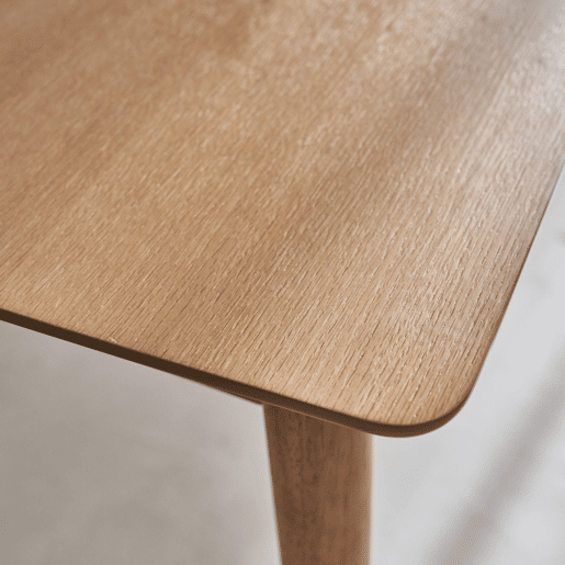 Mesa de jantar retangular extensível de 6-8 lugares, Lina, Natural, 210x90x75 cm