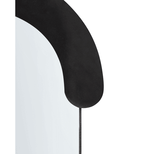 Espelho LOCHES 54 cm 158 cm Veludo Preto