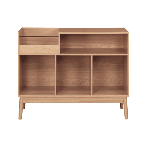 Aparador vintage com efeito madeira, Dune, Natural, 100x48x81.5 cm