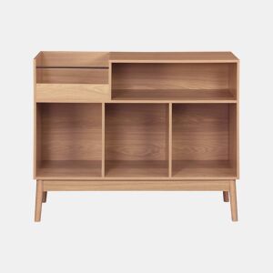 Aparador vintage com efeito madeira, Dune, Natural, 100x48x81.5 cm