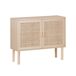 Aparador efecto caña y madera con 2 puertas, 80cm Aparador efecto caña y madera con 2 puertas, 80cm Madera