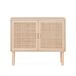 Aparador efecto caña y madera con 2 puertas, 80cm Aparador efecto caña y madera con 2 puertas, 80cm Madera