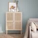 Aparador de efecto caña y madera con 2 puertas, 80cm Aparador de efecto caña y madera con 2 puertas, 80cm Madera