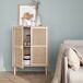 Aparador de efecto caña y madera con 2 puertas, 80cm Aparador de efecto caña y madera con 2 puertas, 80cm Madera