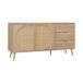 Aparador efecto madera de 2 puertas y 3 cajones, 150cm Aparador efecto madera de 2 puertas y 3 cajones, 150cm Madera