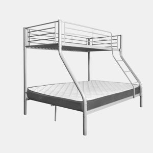 Beliche de metal para cama de casal com colchão de 135 cm
