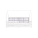 Cama cabaña infantil de madera maciza con 2 cajones Cama cabaña infantil de madera maciza con 2 cajones Blanco