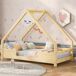 Cama cabaña infantil de madera de pino 206x96 Cama cabaña infantil de madera de pino 206x96 Natural