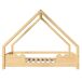 Cama cabaña infantil de madera de pino 206x96 Cama cabaña infantil de madera de pino 206x96 Natural