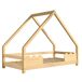 Cama cabaña infantil de madera de pino 206x96 Cama cabaña infantil de madera de pino 206x96 Natural