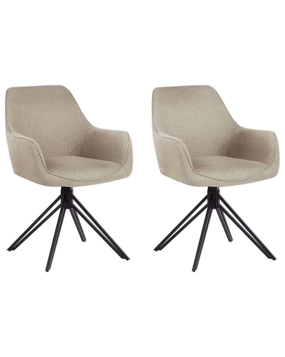 Beliani Silla de comedor JODAR Gris