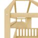 Cama cabaña infantil de madera de pino con 2 cajones Cama cabaña infantil de madera de pino con 2 cajones Natural