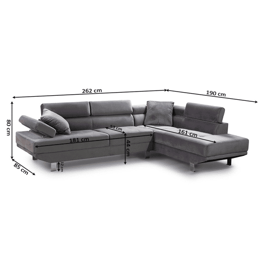 Sofá de Canto Chaise Longue Executivo