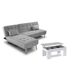 Oferta: Sofa Cama Chaise Longue XS + Mesa de Centro Elevable Oferta: Sofa Cama Chaise Longue XS + Mesa de Centro Elevable Gris