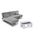 Oferta: Sofa Cama Chaise Longue XS + Mesa de Centro Elevable Oferta: Sofa Cama Chaise Longue XS + Mesa de Centro Elevable Gris