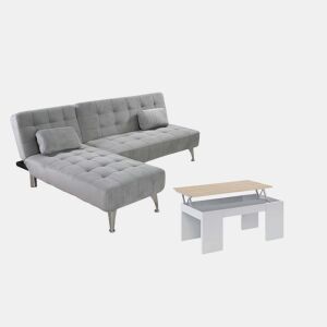 Oferta: Sofá-cama XS Chaise Longue + Mesa de Centro Elevatória