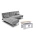 Oferta: Sofa Cama Chaise Longue XS + Mesa de Centro Elevable Oferta: Sofa Cama Chaise Longue XS + Mesa de Centro Elevable Gris