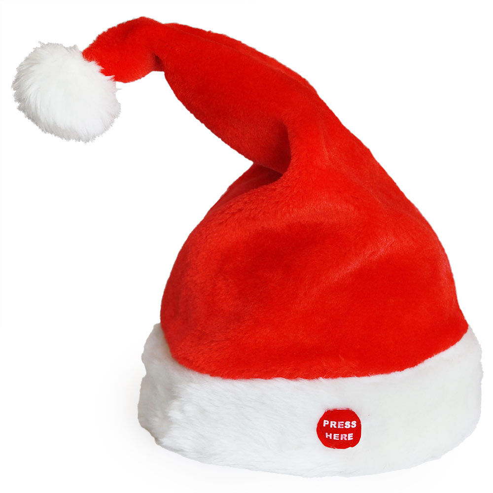 Gorro de Papá Noel que canta y baila [lux.pro]