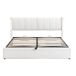 Cama de matrimonio de pu con almacenaje 180x207 Cama de matrimonio de pu con almacenaje 180x207 Blanco