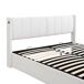Cama de matrimonio de pu con almacenaje 180x207 Cama de matrimonio de pu con almacenaje 180x207 Blanco