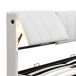 Cama de matrimonio de pu con almacenaje 180x207 Cama de matrimonio de pu con almacenaje 180x207 Blanco