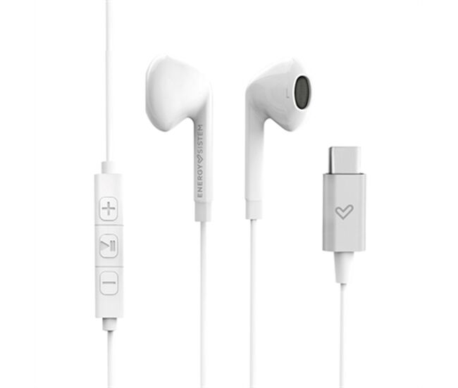 Auriculares con micrófono energy sistem smart 2 usb-c - blanco