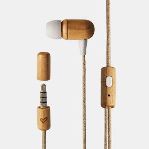 Auriculares com microfone Energy Sistem Eco Wood - Cor Castanho Claro