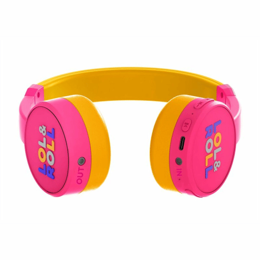 Fones de Ouvido Bluetooth de Faixa de Cabeça Energy Sistem Lol&Roll Pop Kids Cor de Rosa