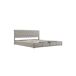 Cama de matrimonio de terciopelo con almacenaje 142x207 Cama de matrimonio de terciopelo con almacenaje 142x207 Gris Claro